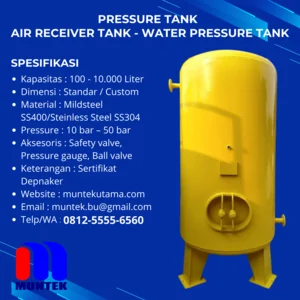 Pressure Tank 2000 liter 3000 liter 4000 liter 5000 liter