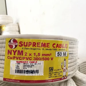 Kabel Listrik NYM Ukuran 2x1.5mm Supreme