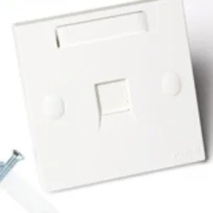 Kabel UTP Faceplate 1 Hole + Modular Jack RJ45 Cat 6