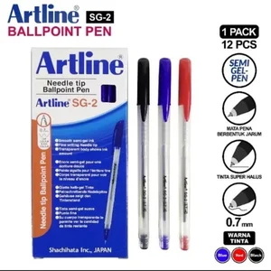 Artline Ballpoint Semi Gel Pen Needle Tip 0.7mm EGB-SG2 Merah