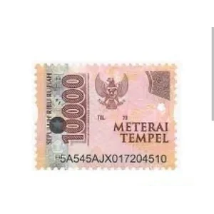 Materai 10.000 alat kantor lainnya