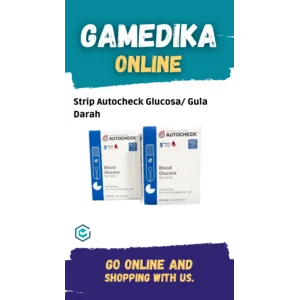 AUTOCHECK BLOOD GLUCOSE TEST STRIP BOX 25 PCS | Global Akses Medika