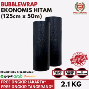 Bubble / Balbel Wrap Hitam Black EKONOMIS 125x50 - 2.1kg