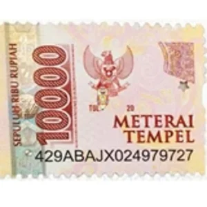 Materai 10.000 - sepuluh ribu