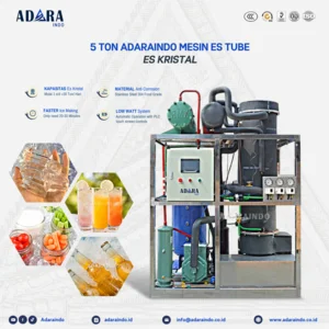 Mesin Es Tube / Kristal 5 ton per hari