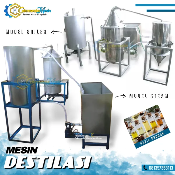 Mesin Destilasi / Penyulingan Minyak Atsiri