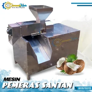 Mesin Pemeras Santan Kelapa / Mesin Screw Press Peras Santan Otomatis