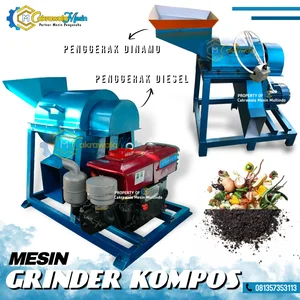 Mesin Pencacah Kompos/Mesin Pencacah Rumput/Mesin Grinder Pengolah Sampah Organik