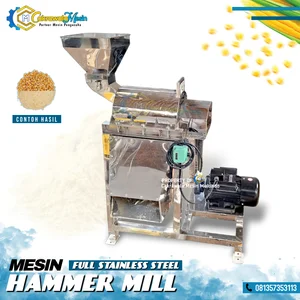 Mesin Hammer Mill (Hummer Mill) / Mesin Penepung Multifungsi Full Stainless Steel