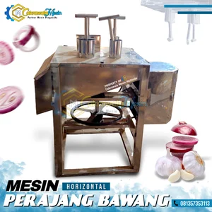 Mesin Perajang Bawang Horizontal Serbaguna Full Stainless Steel