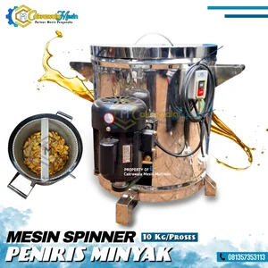 Mesin Spinner Peniris Minyak Full Stainless Steel 10 Kg