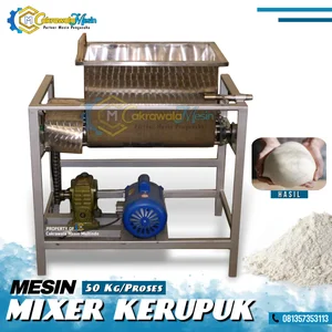 Mesin Mixer Adonan Kerupuk 50 Kg Stainless Steel 
