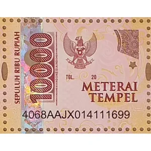 Materai Tempel 10000 Alat Tulis Lainnya