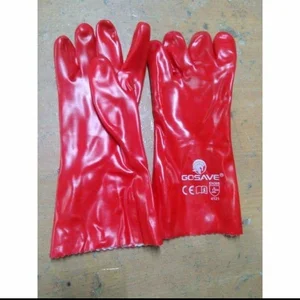 Sarung Tangan Karet PVC Gosave Merah