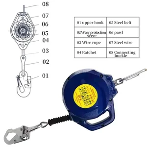 Haidar SLR Self Retracting lifeline Fall Arrester 6 10 15 Meter