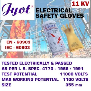 Sarung Tangan Listrik 11 KV  11000 VOLT Merk Jyot