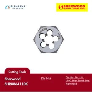 Sherwood SHR0864110K Die Nut 1in. x 8 UNC High Speed Steel Right Hand