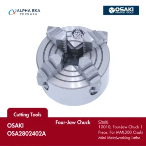  Spare Part Mesin Bubut Osaki OSA2802402A 10010 Chuck Empat Rahang 1 Buah Untuk Mesin Bubut Pengerjaan Logam Mini MML300 Osaki