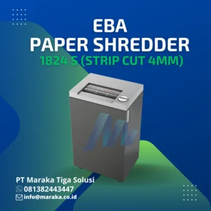Mesin Penghancur Kertas EBA 1824 S 4mm  Strip Cut Paper Shredder  Germany 