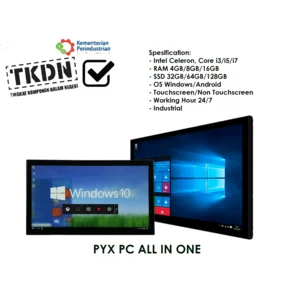 Panel PC Touchscreen ( All In One PC Touchscreen) PYX 10-15" TKDN