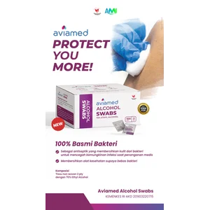 Aviamed Alcohol Swab 100% EXHIBIT BACTERIA