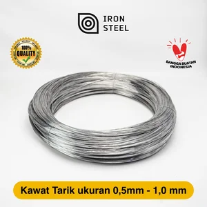 Kawat Tarik Galvanis Seng BWG 16 anti karat uk 0.5 mm- 1.0 mm