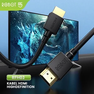 Kabel HDMI High Definition 3D 4K*2K HD ROBOT 5M Garansi Original Resmi