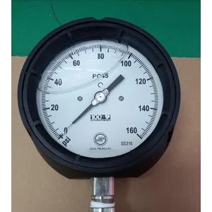 Pressure Gauge 4.5 Inch Black Phenolic