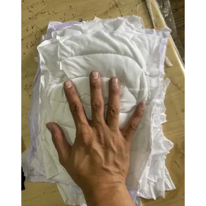 Kain Majun Tumpuk Putih Polos Bahan Cotton Perkilo