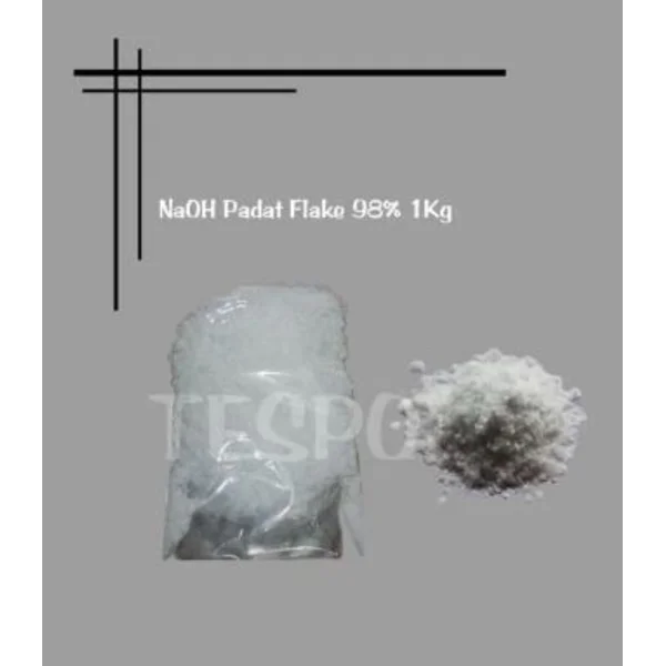 Soda Api - NaOH/Kaustic padat flake 98% (1kg)