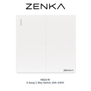 SAKLAR K822-W2 Gang 1 Way Switch 16A~240V
