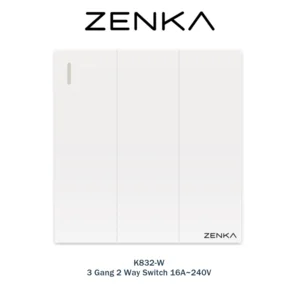 SAKLAR K832-W3 Gang 2 Way Switch 16A~240V