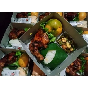 Nasi kotak uk 25x25 paket lengkap
