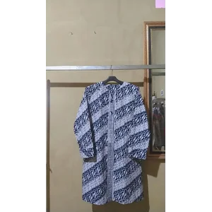 Baju Batik Tunik Trikot Bahan Katun All Size Model B