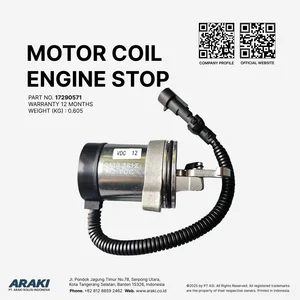 Sparepart Forklift - Motor Coil Engine Stop Forklift Solenoid 12 VDC Part Number 17290571