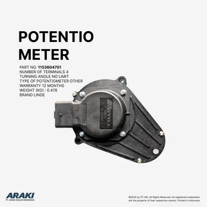 Sparepart Forklift - Potensiometer Forklift Linde 4 Terminal Tanpa Batas Sudut Putar Berat 0.478 kg