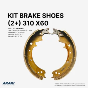 SPAREPART FORKLIFT KIT SEPATU REM 310 X 60 (2+) 1 PASANG OEM QUALITY
