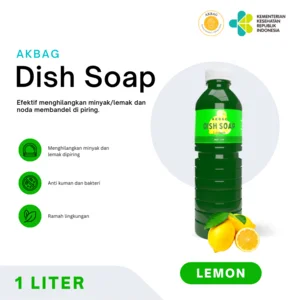 AKBAG Sabun Cuci Piring Dish Soap aroma lemon kemasan 1 liter 