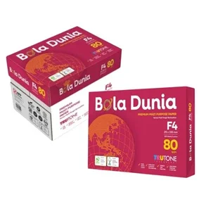 Kertas HVS F4 80 Gram Bola Dunia