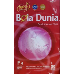 Kertas HVS F4 Bola Dunia 80 Gram