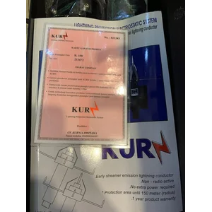 Penangkal petir 150 meter radius KURN Box hitam