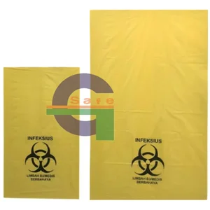 Plastik limbah B3 kuning ukuran 60 x 100cm