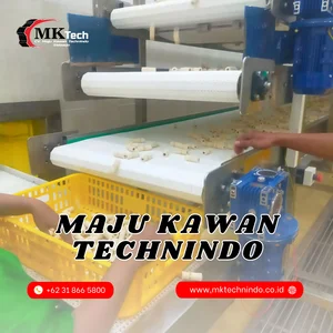 Fabrikasi Conveyor PU Belt Industri Makanan / Bisa Custom