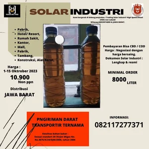 Biodiesel industri untuk alat berat distribusi Jawabarat