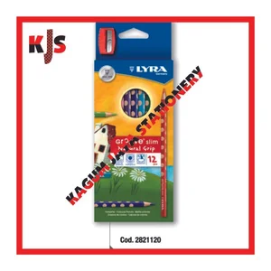 PENSIL WARNA 12 COLOR LYRA GROOVE SLIM - KJS 096