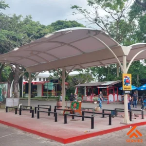 Membrane Canopy Per Meter for Cafe Mosque Garden Parking