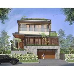 Rumah Pribadi Tropis Ultra Modern 5 Lantai By ASA Group Indonesia