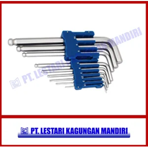 Kunci L ujung bulat/bola Hex Key Wrench Ball 9pcs/set - Hand Tools Merk SANDS