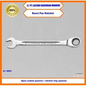 STAHLWILLE Kunci Pas/ Open ended spanner / ratchet ring spanner reversible 15° offset