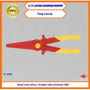 KNIPEX Tang Lancip / Snipe nose pliers of plastic fully insulated